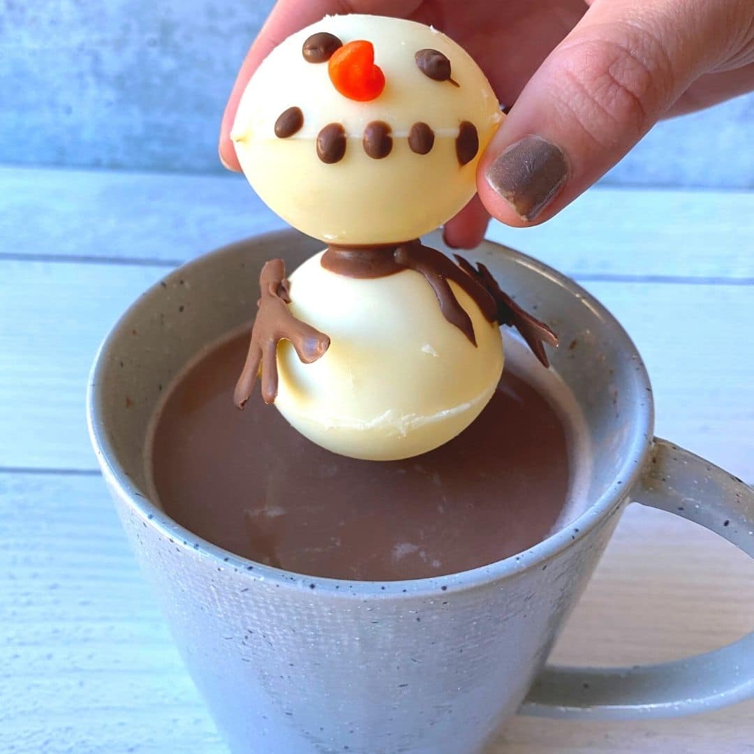 Melting Snowman Chocolate Balls