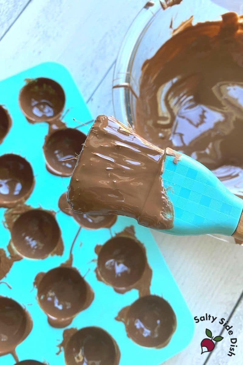 easy pastry brush for chocolate silicon molds