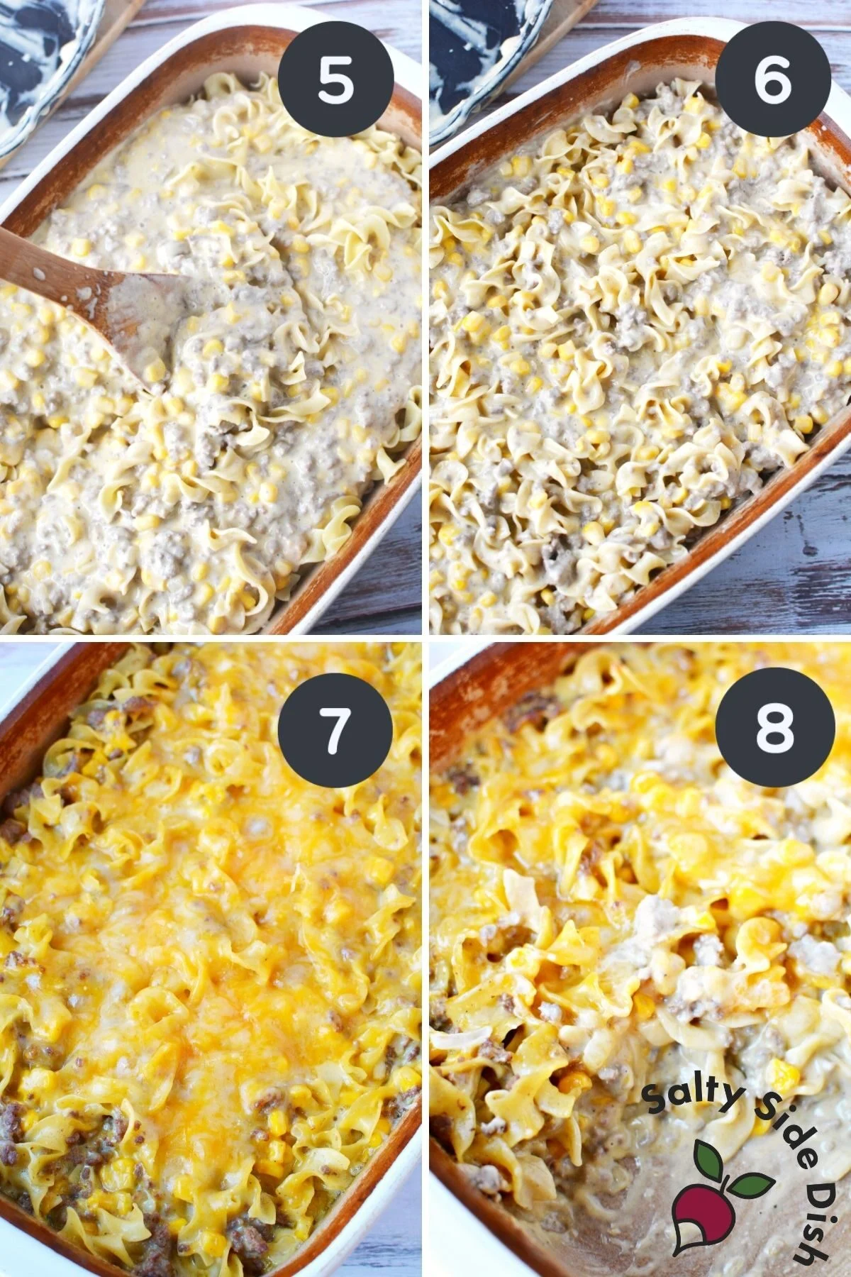 cheesy hamburger casserole recipe.