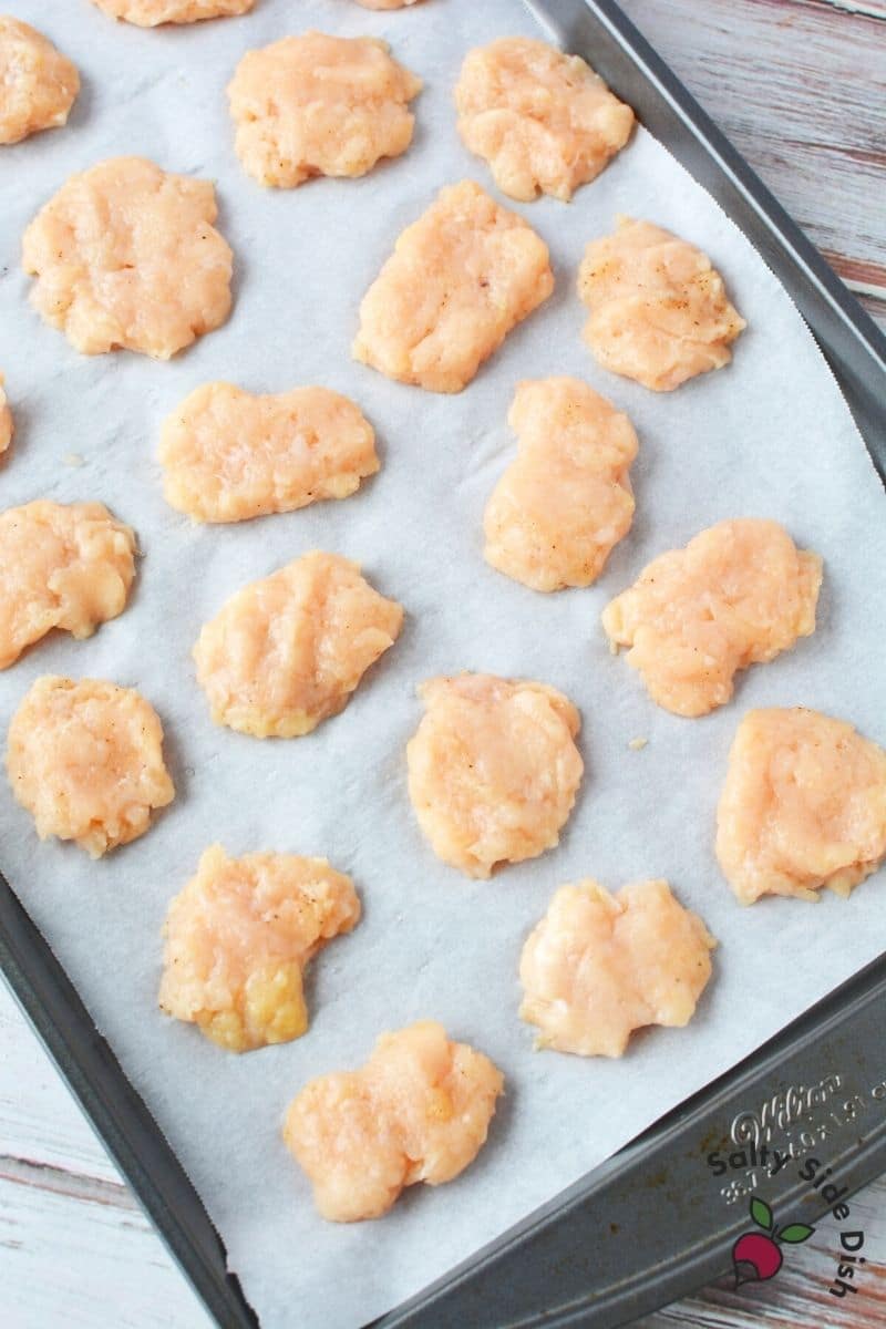 freezing ground chicken nuggets before cooking