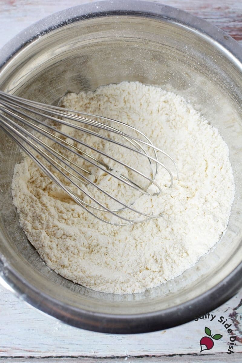 combine all ingredients and whisk together in large bowl