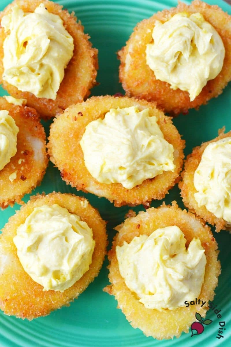 deviled eggs on a plate