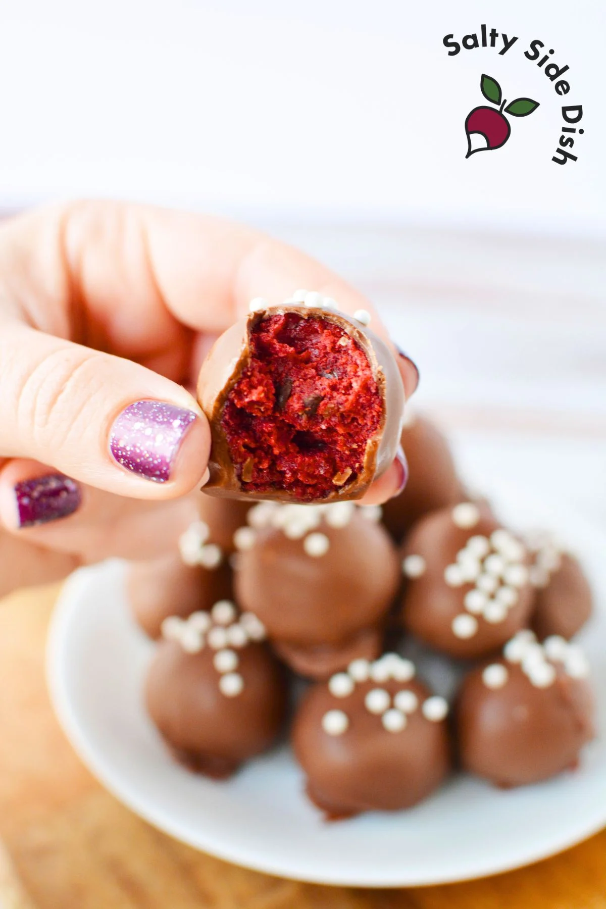 red velvet oreo truffle.