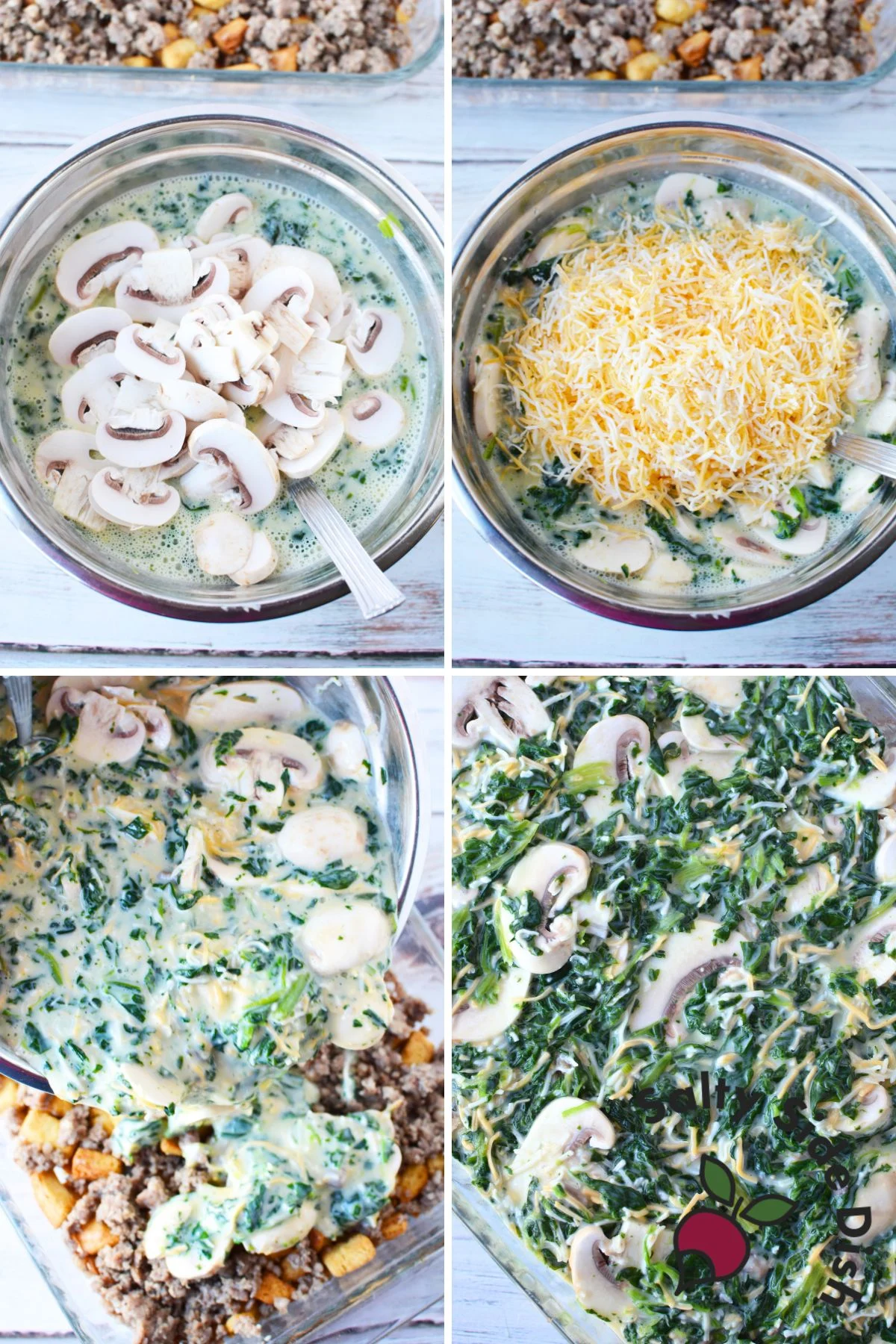 mushroom egg and cheese casserole recipe.