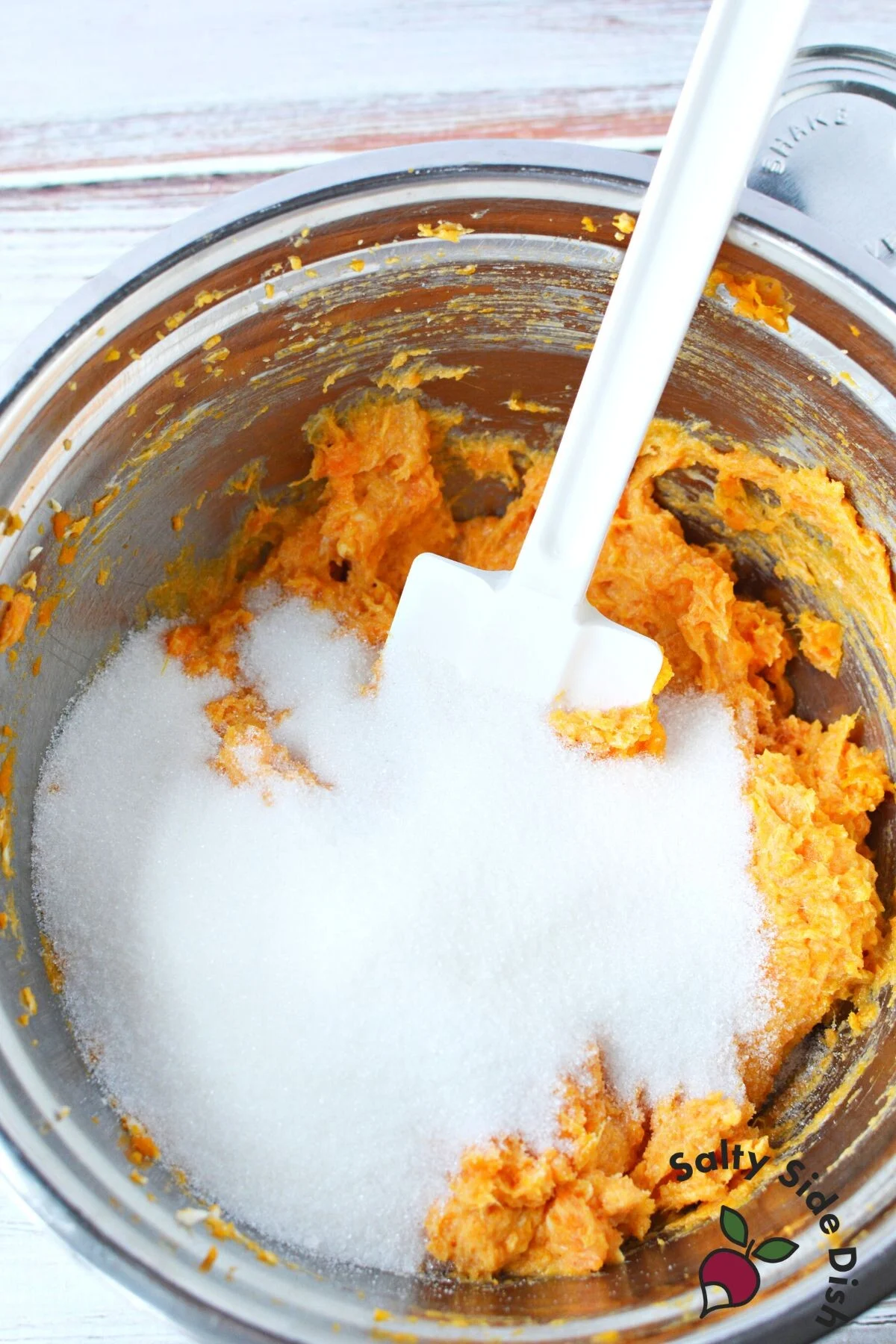 white sugar in sweet potato pie.