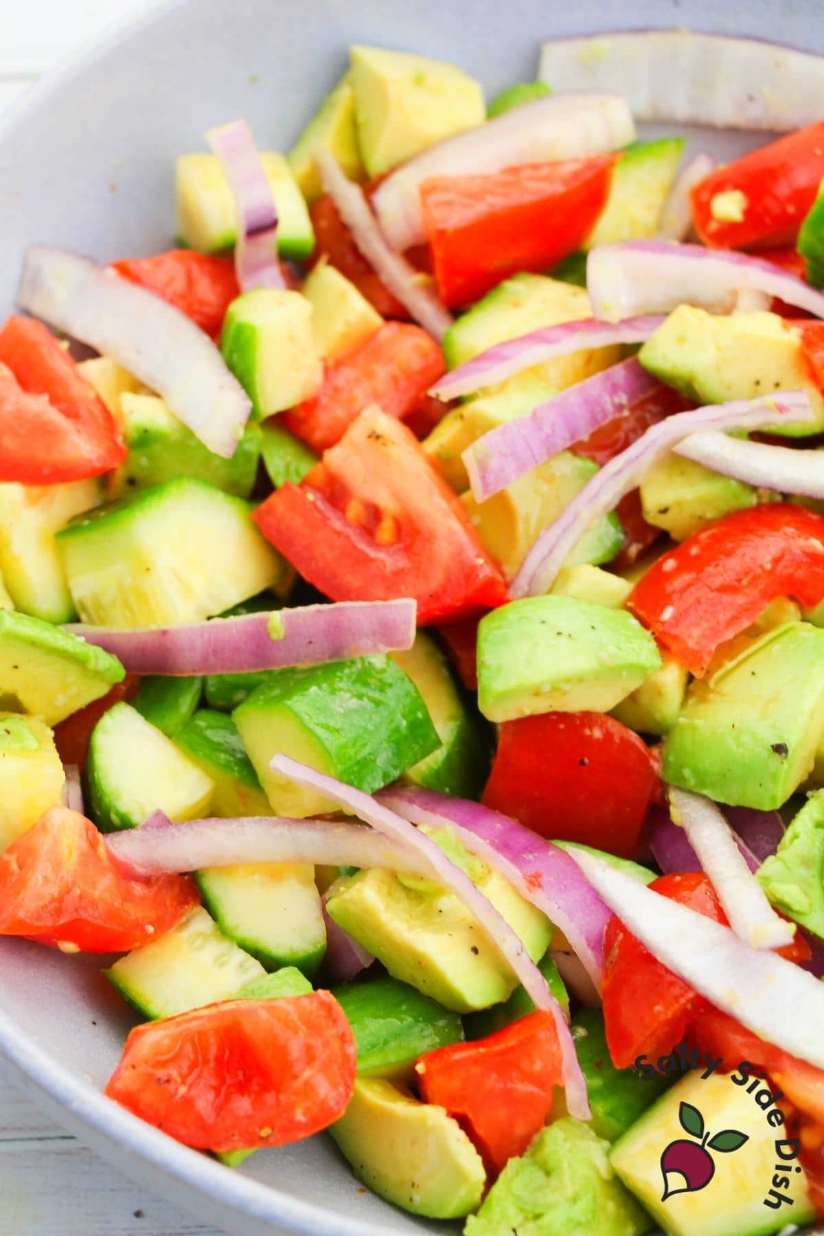 Avocado Cucumber Tomato Salad