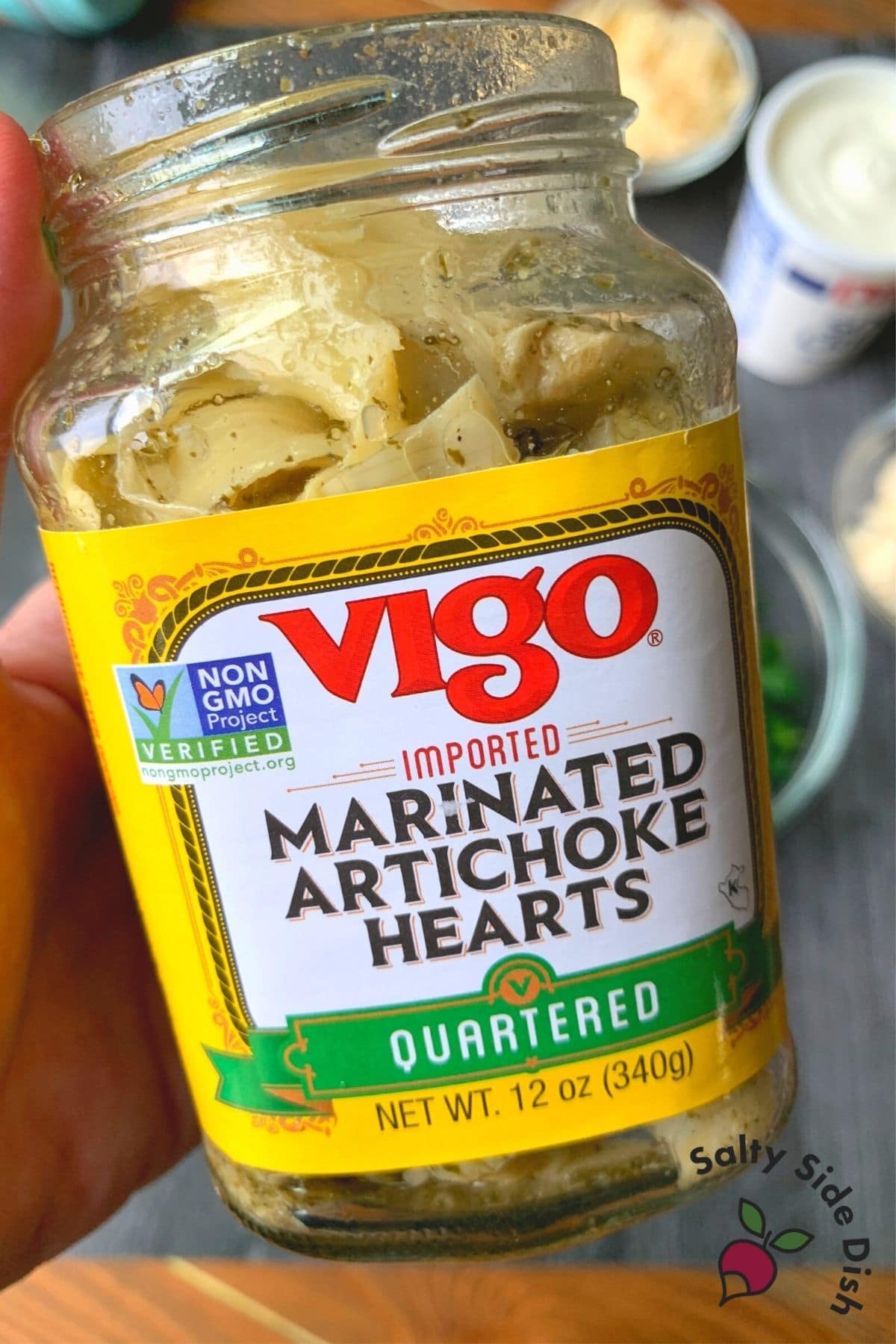 marinated artichokes in a jar