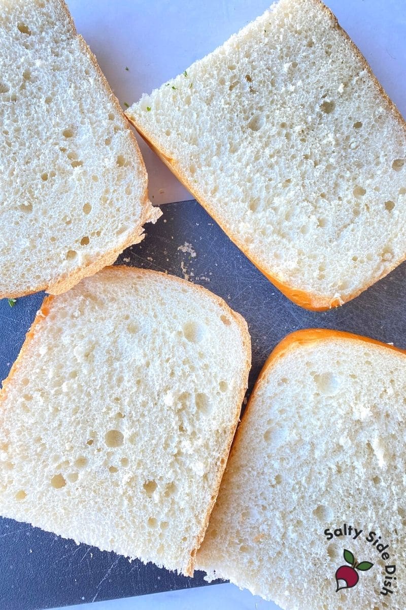 open faced italian bread