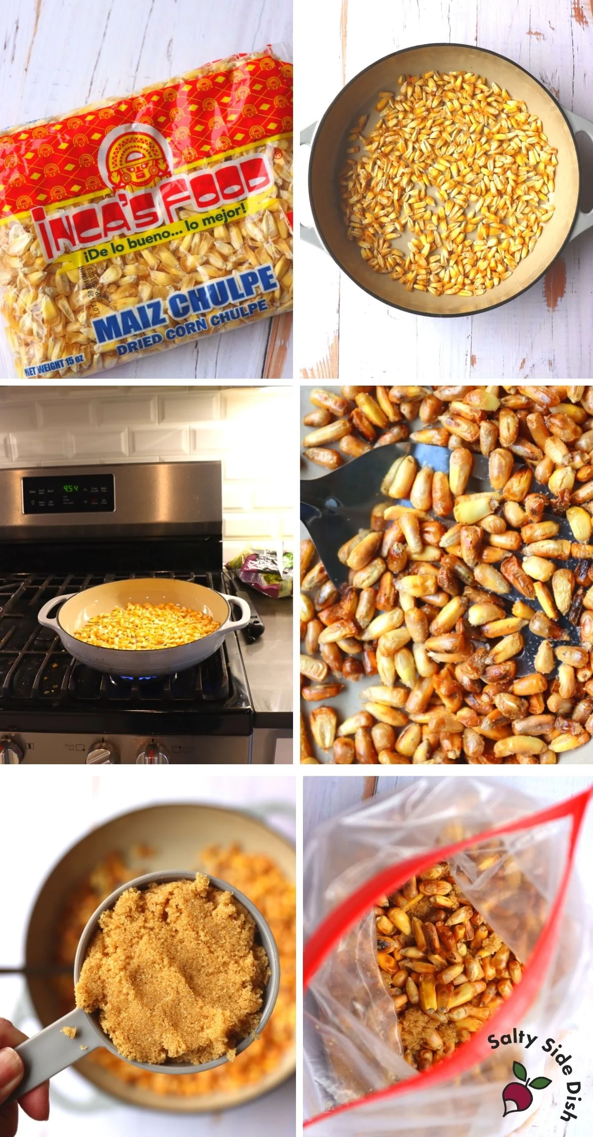 parched corn from dried corn