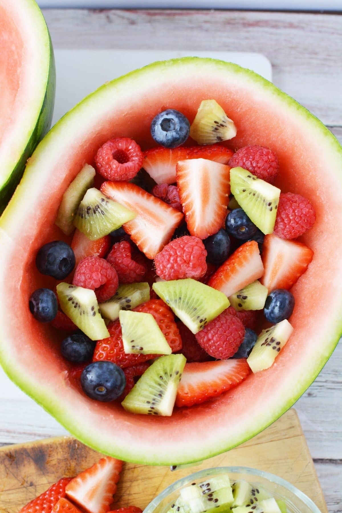 watermelon with chunks of fruit