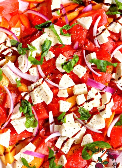 perfect peach salad recipe.