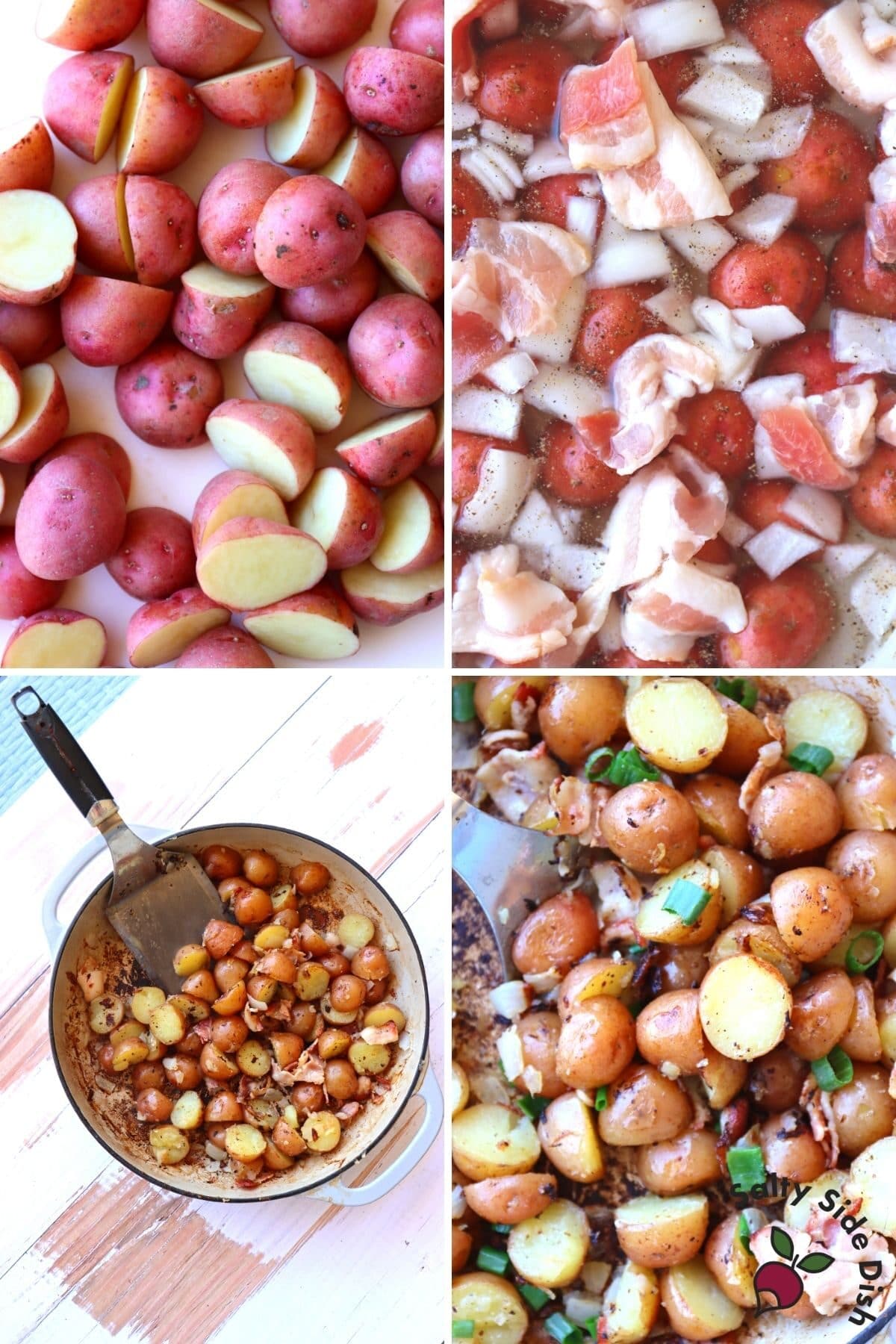 red potato and onions