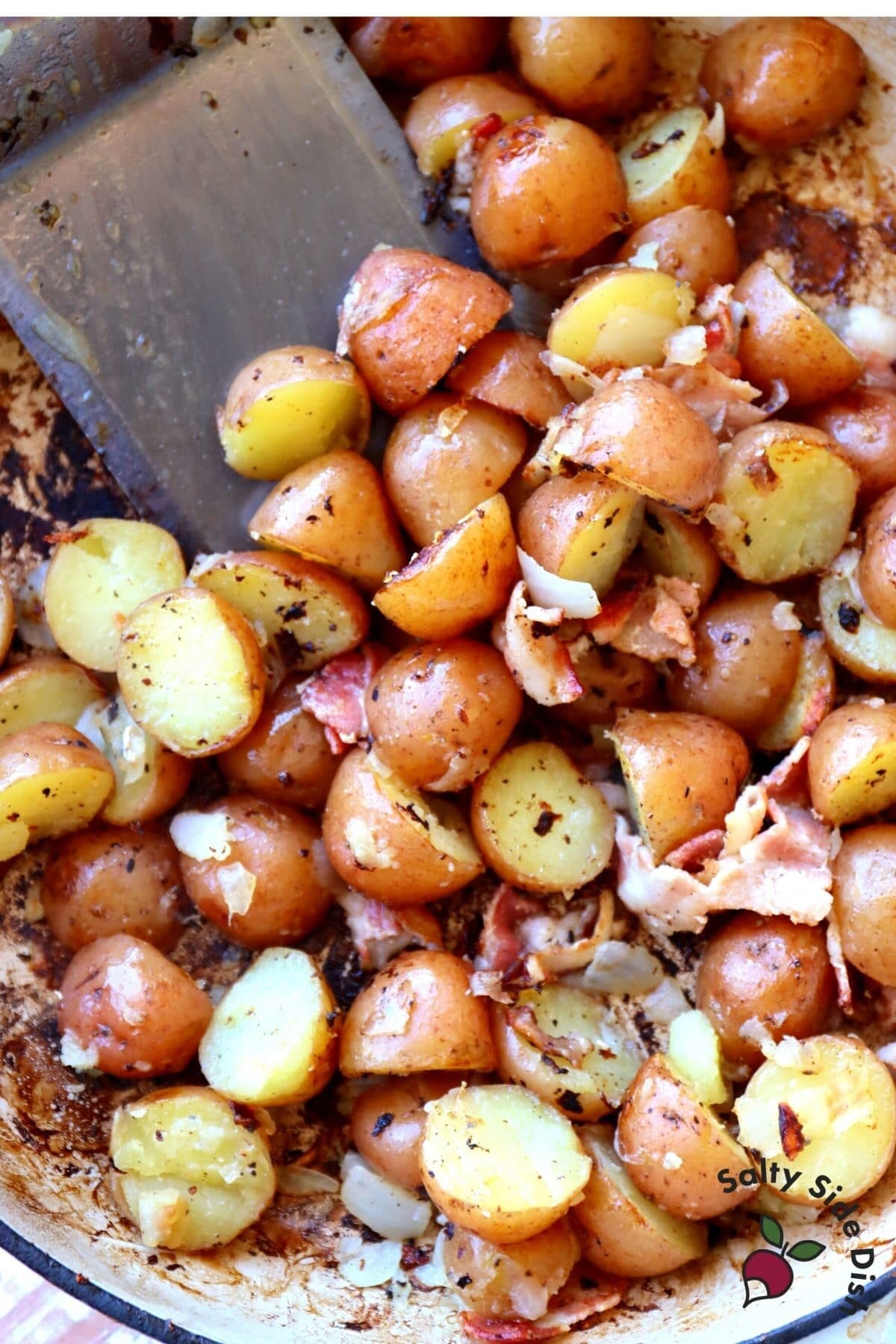 potatoes in a skillet