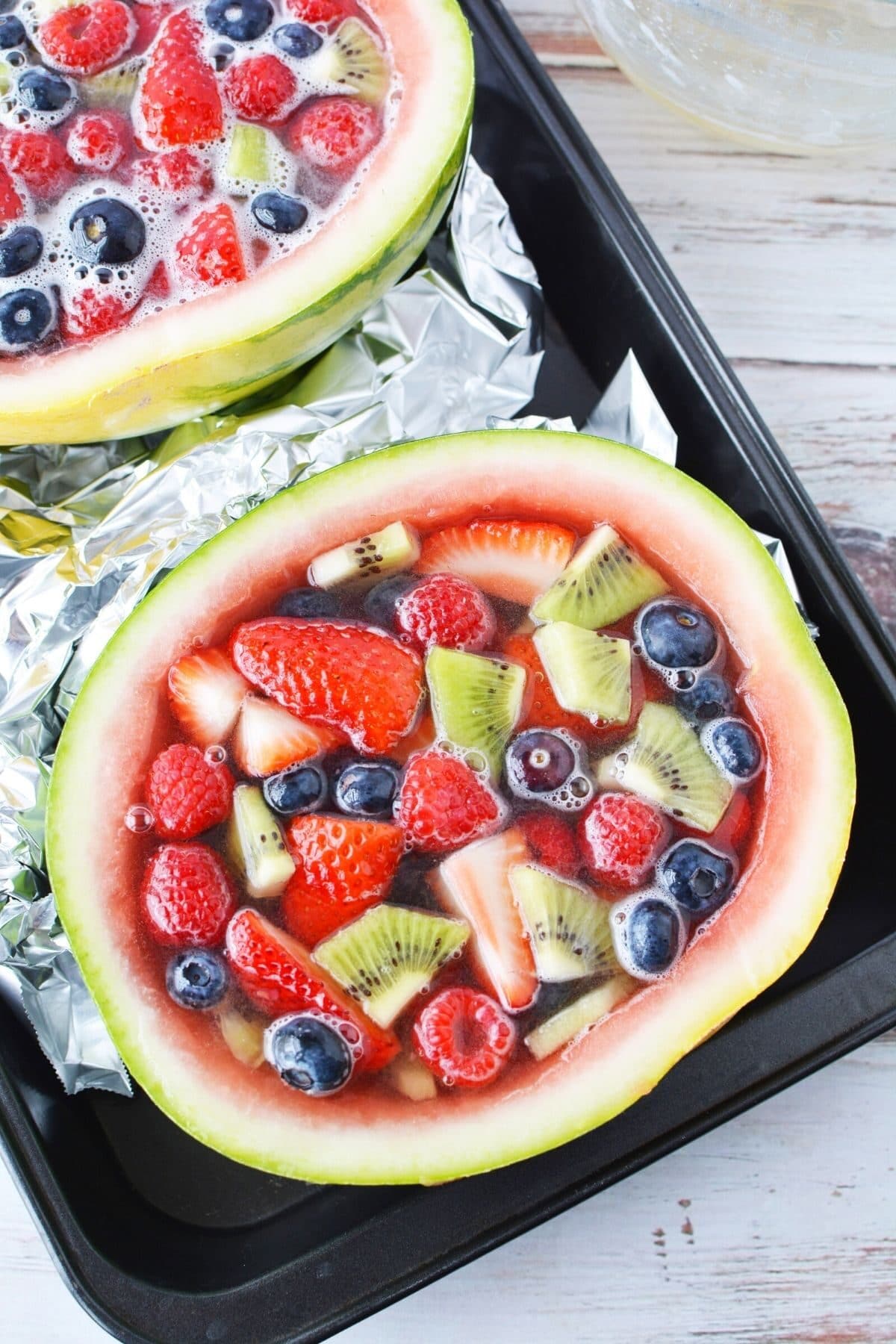 watermelon with fruit inside