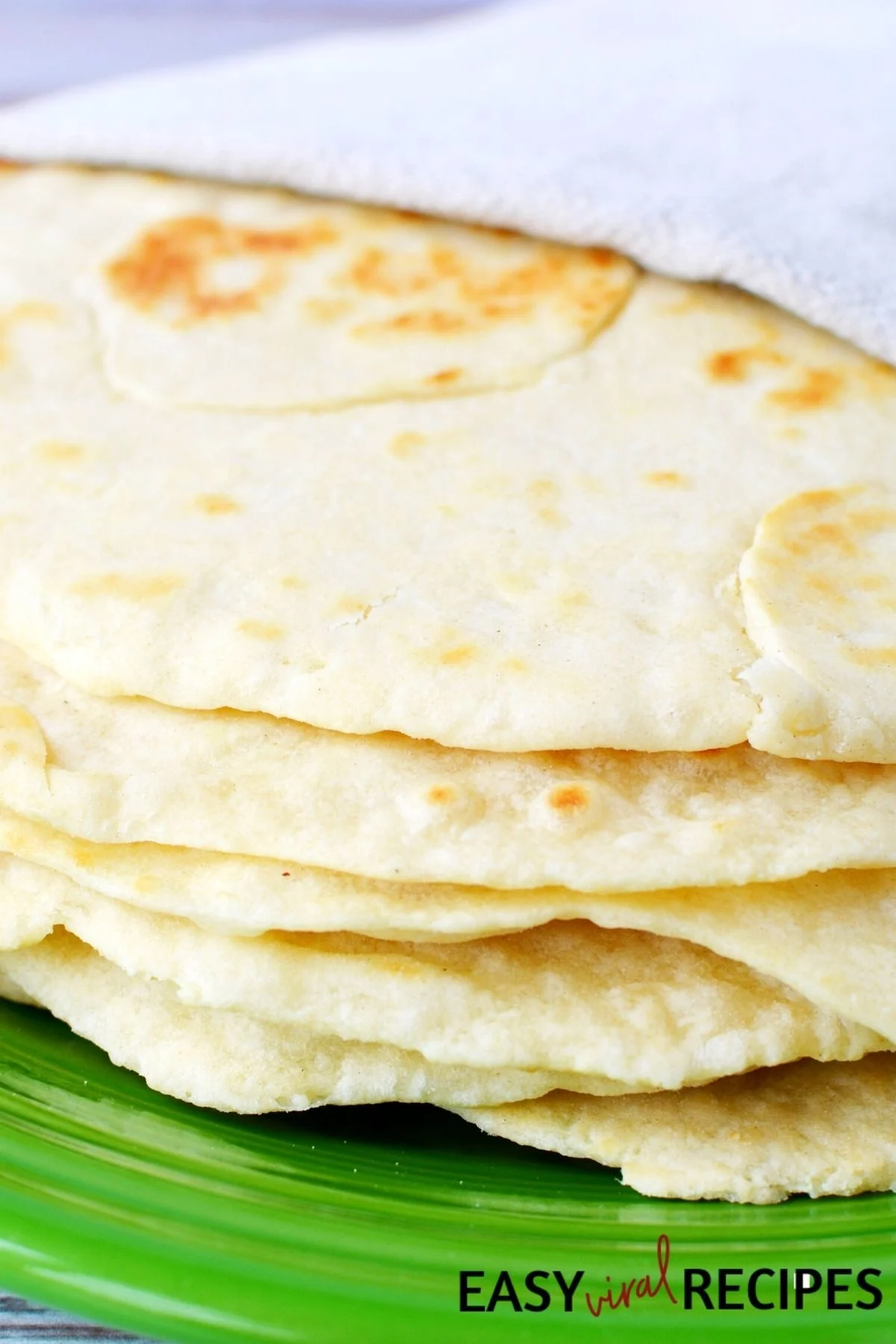 tiktok viral flour tortillas in a stack