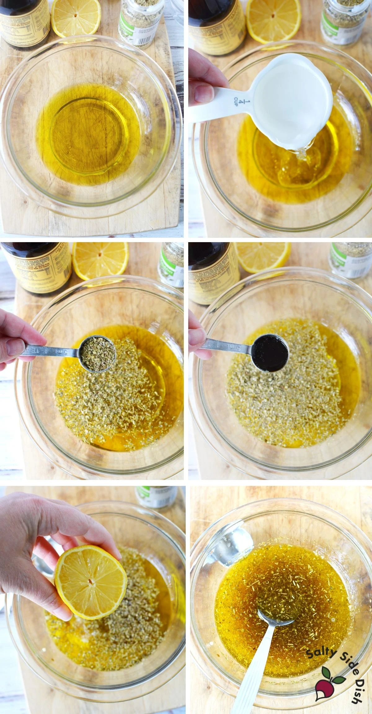 1905 dressing being made in a bowl