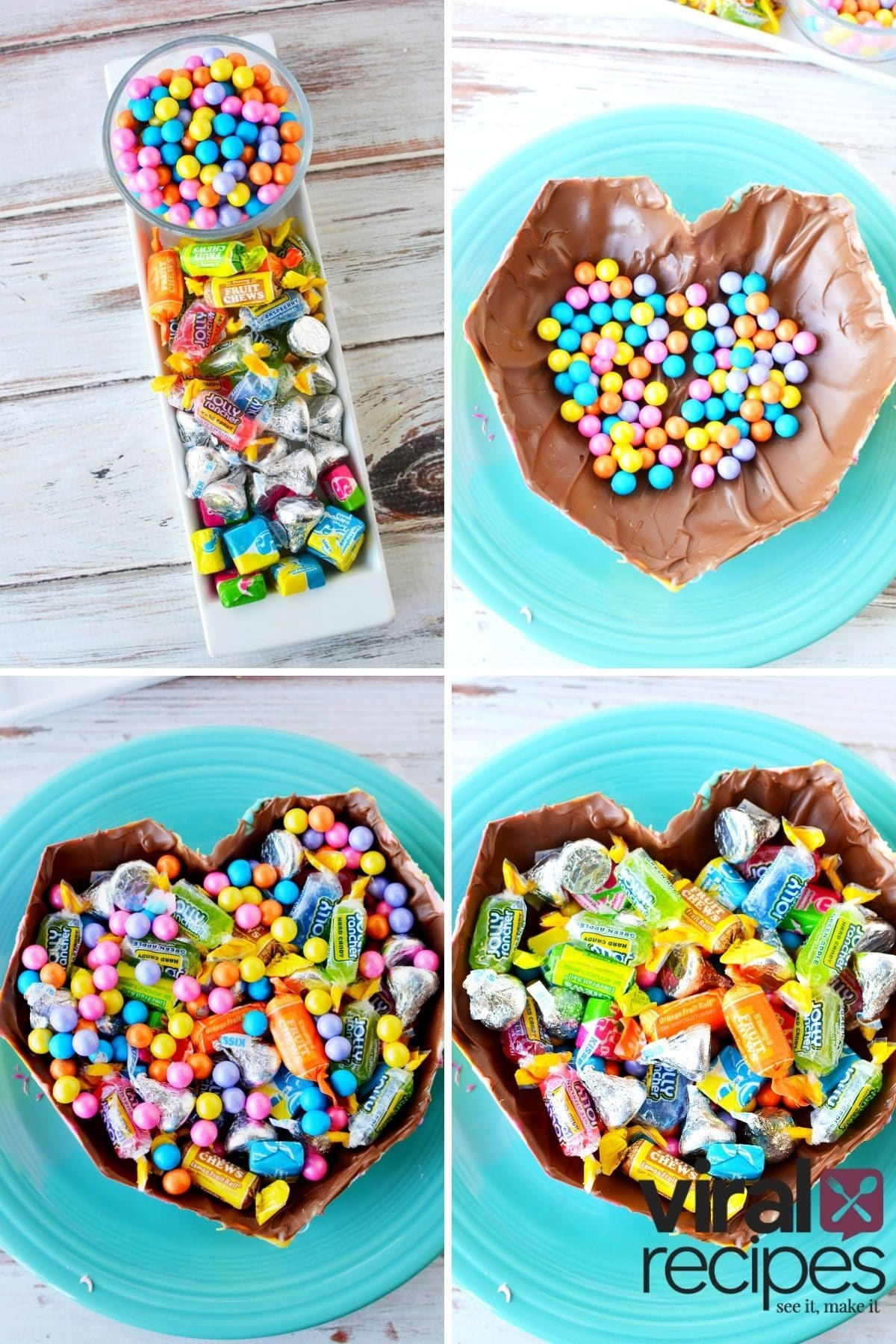how to make a smash heart with goodies inside