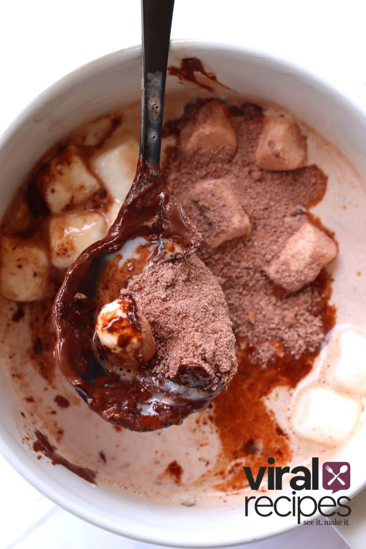 cocoa powder in milk