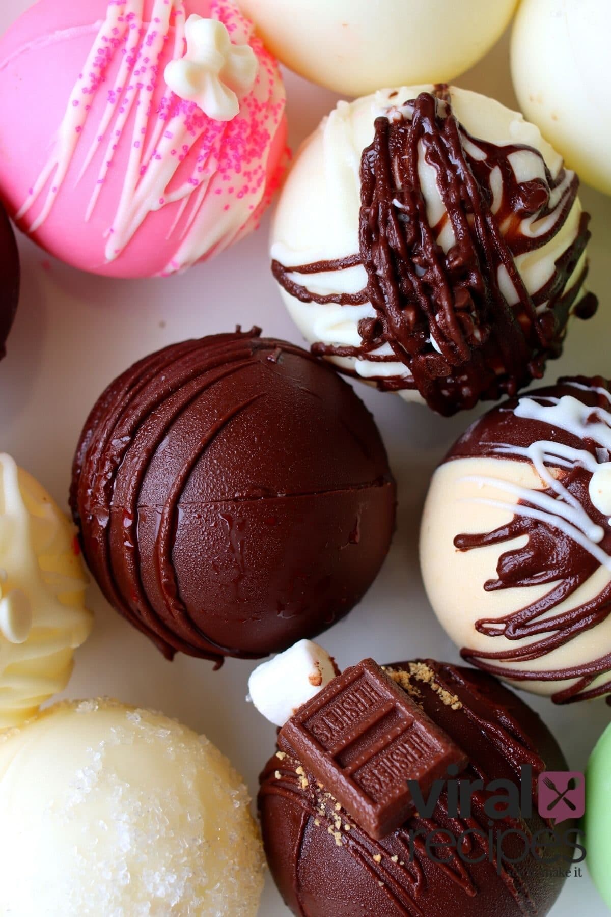 holiday chocolate bombs