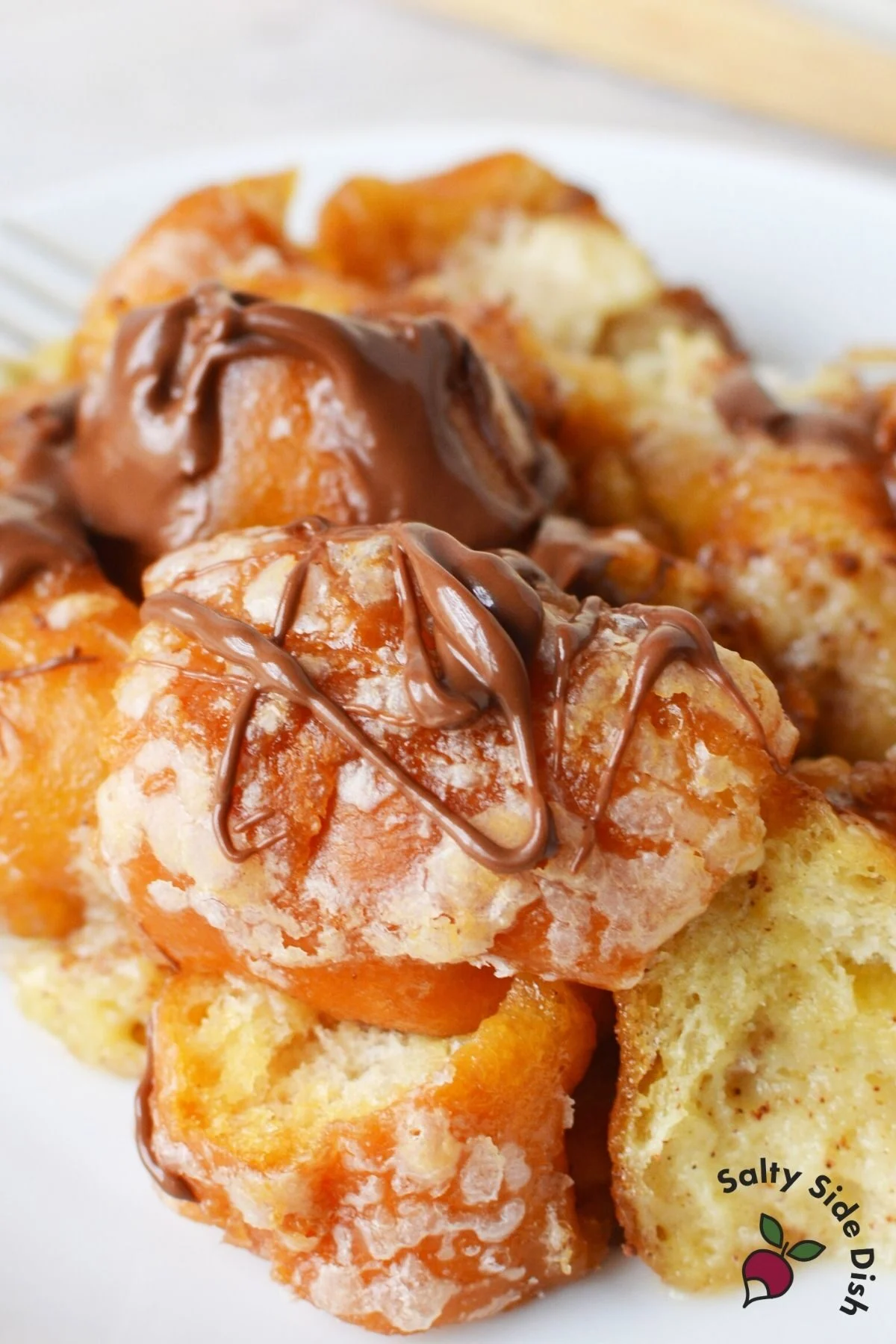 krispy kreme breakfast casserole with nutella sauce