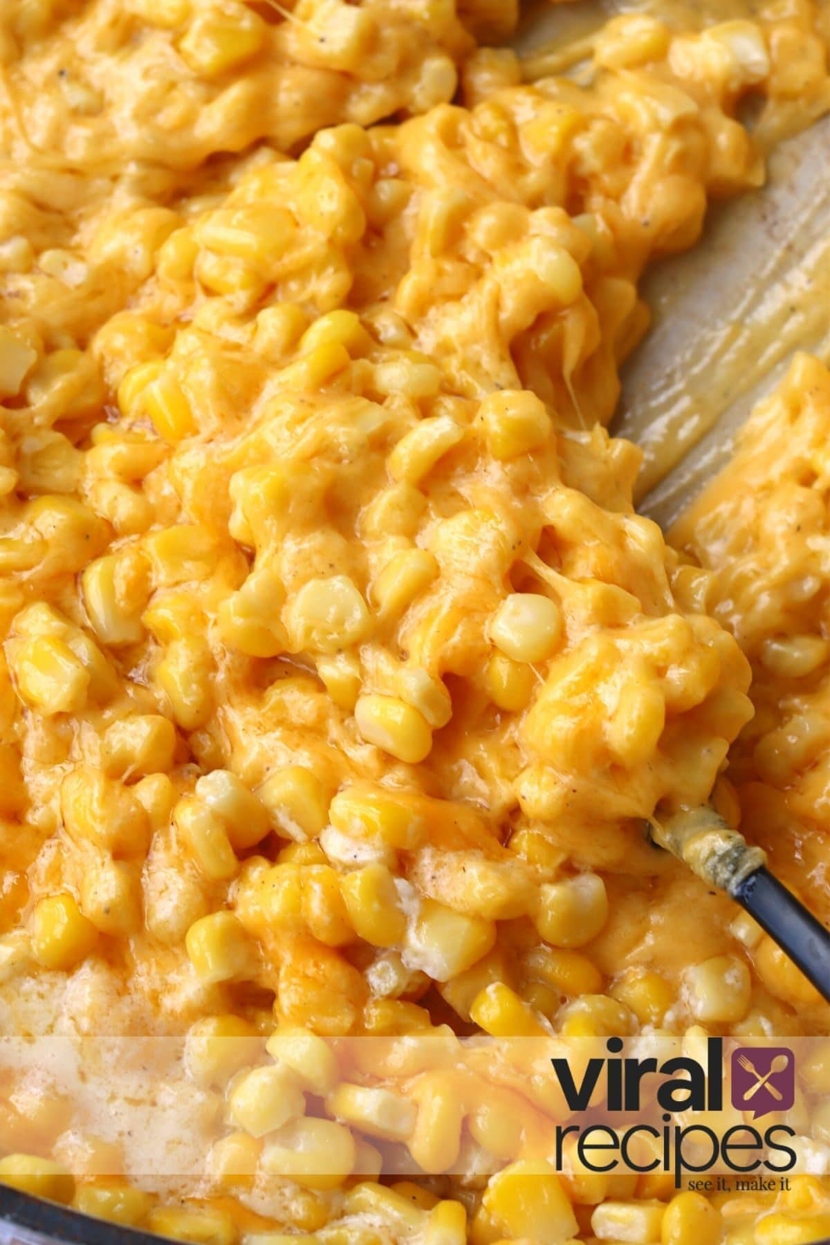stirring corn cheese