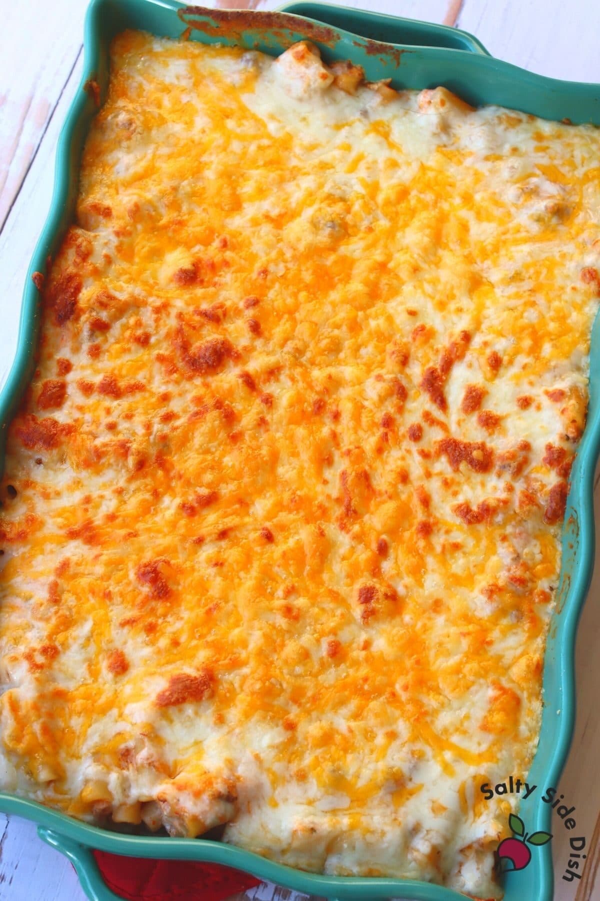 broiled baked ziti with ricotta