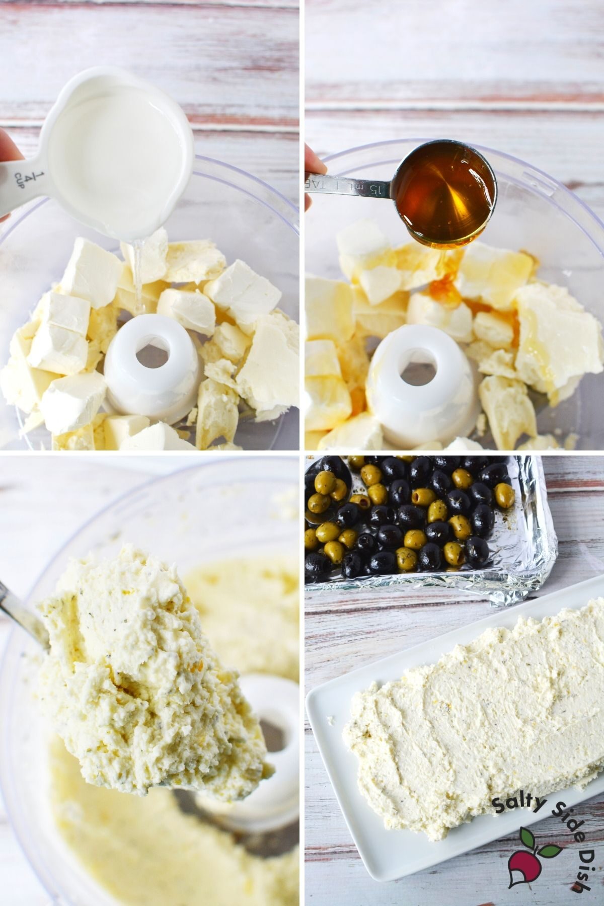 whipping feta dip with honey