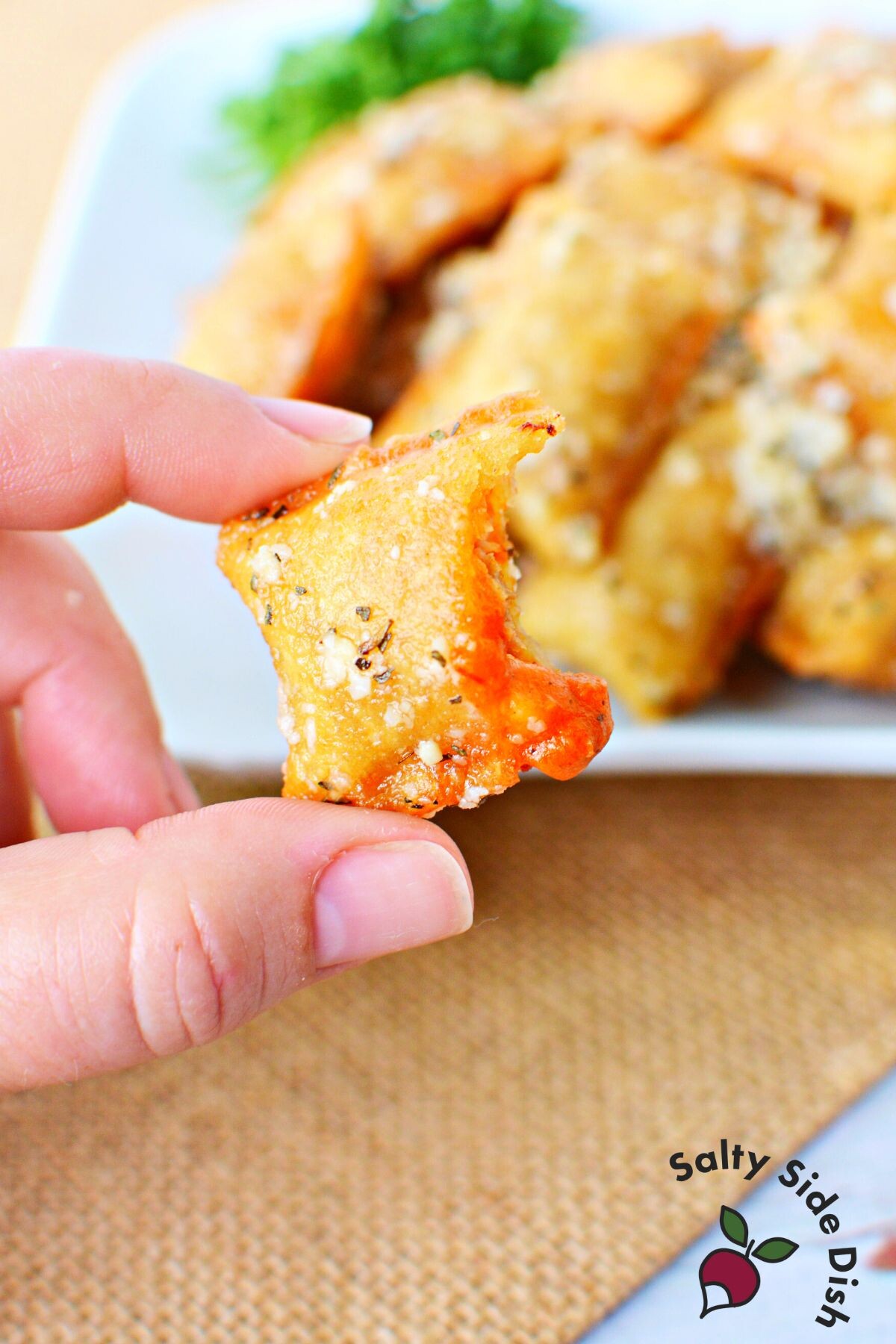tiktok pizza rolls bitten into.