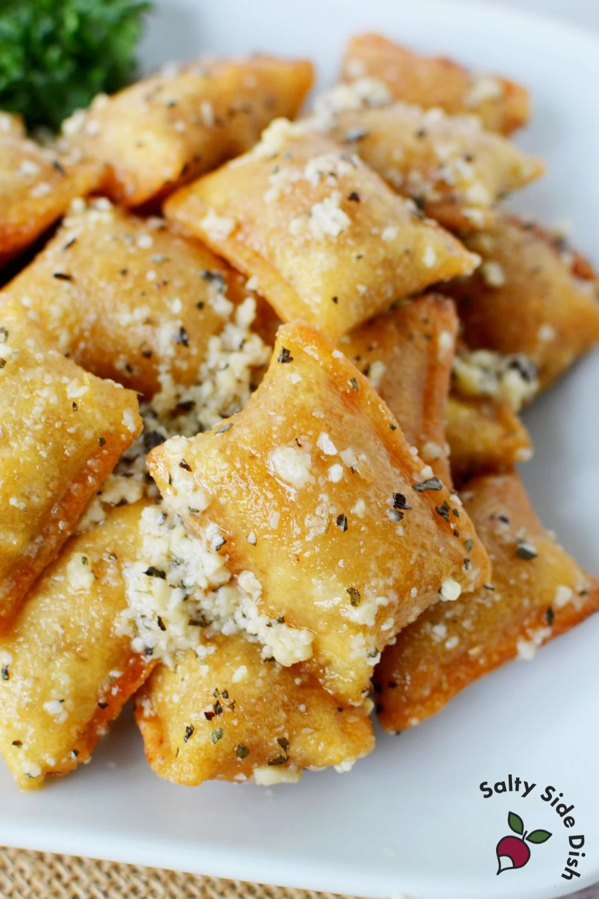 tiktok totino's pizza rolls recipe on a plate