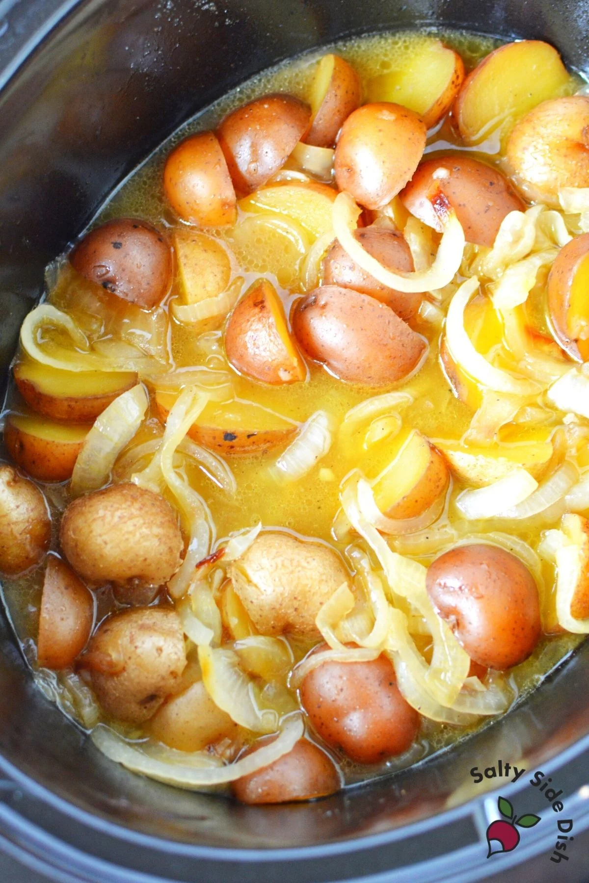 Crock Pot Potatoes and Onions