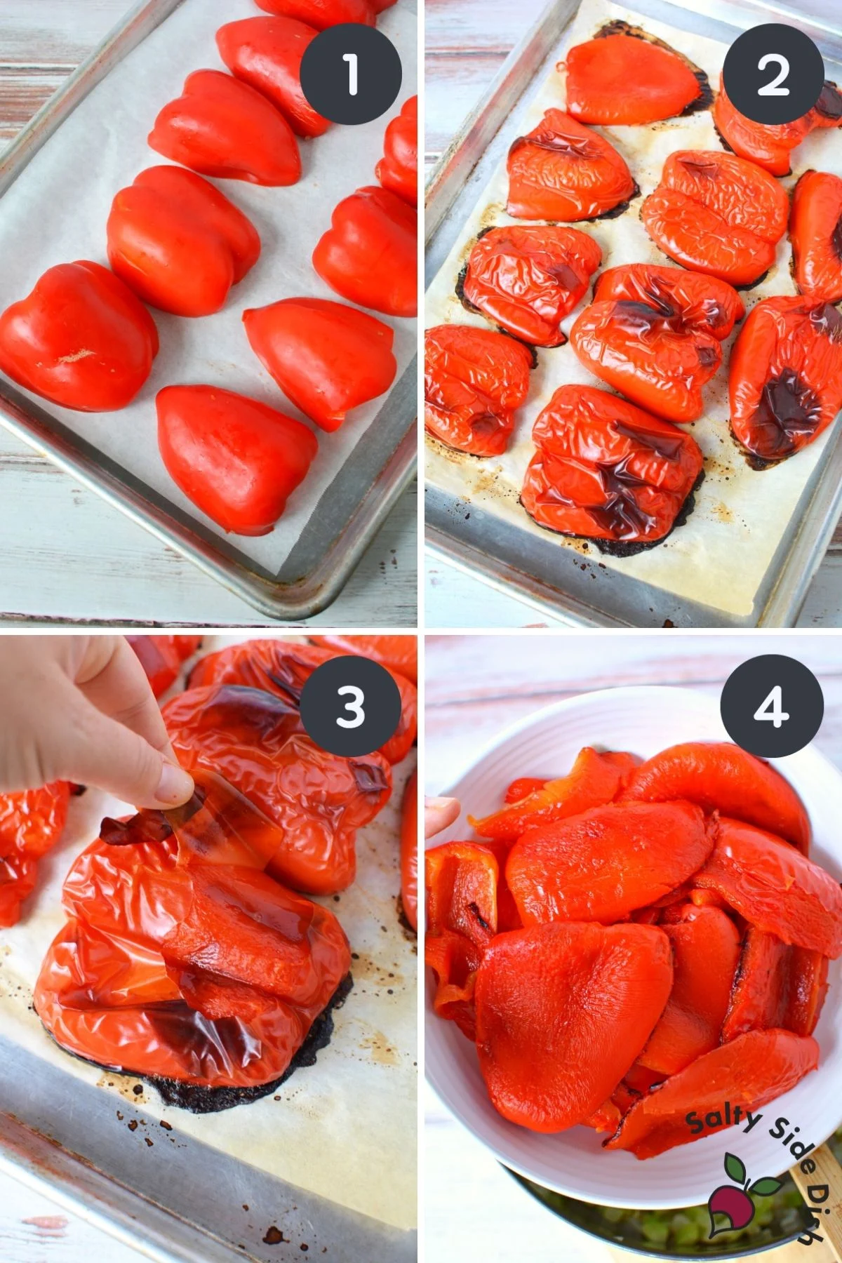 red peppers in the stove.