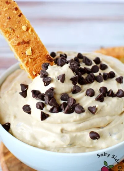 graham cracker stick dipping.