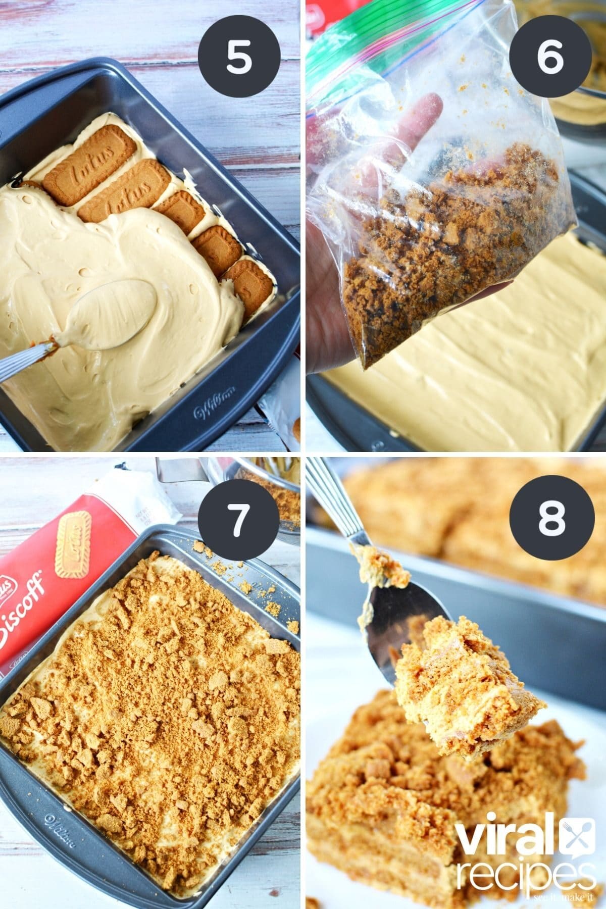 layered Biscoff dessert casserole.