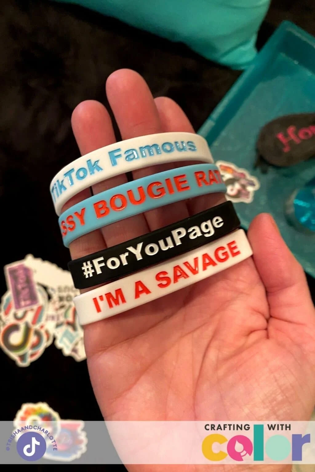 tiktok party favor bracelets.