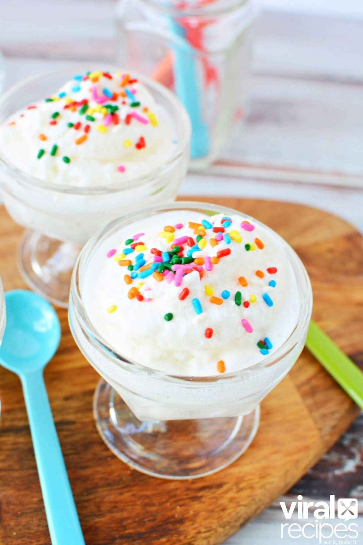 ice cream in a jar.