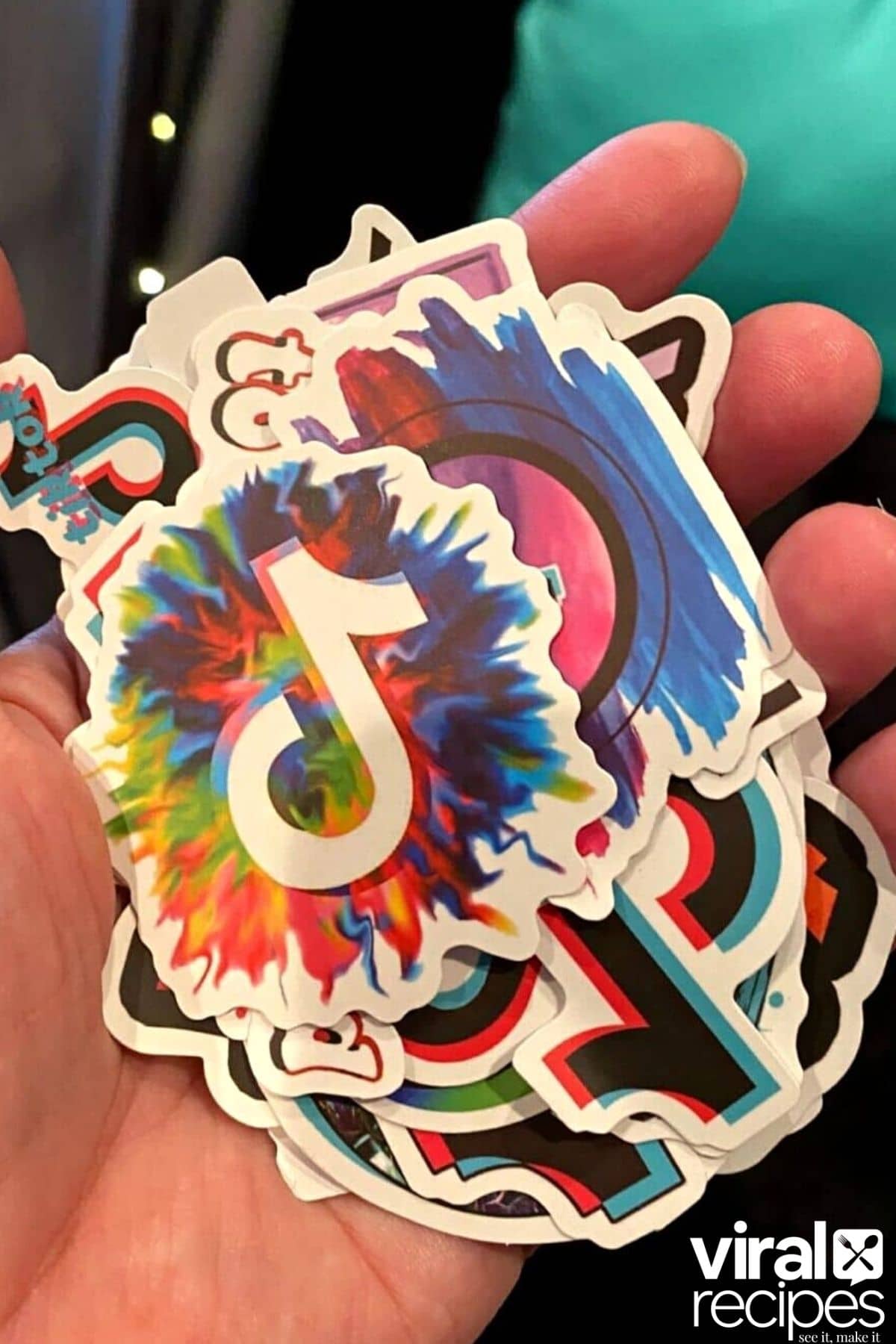 tiktok party favor stickers.