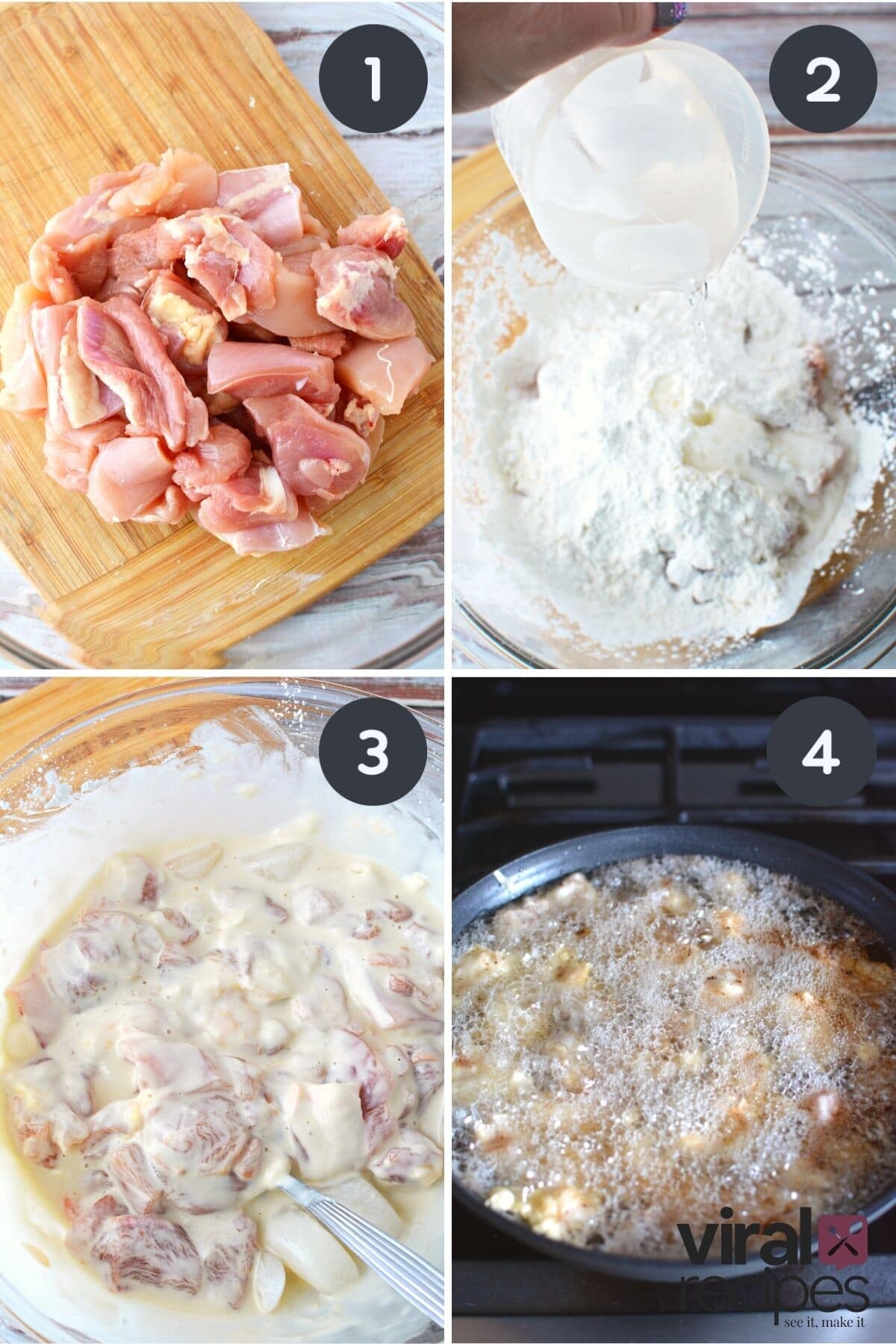 how to make easy crispy tiktok chicken.