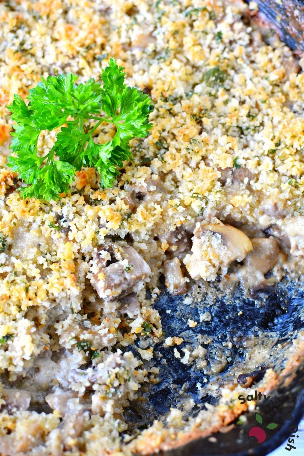 cream cheese mushroom casserole side dish recipe.