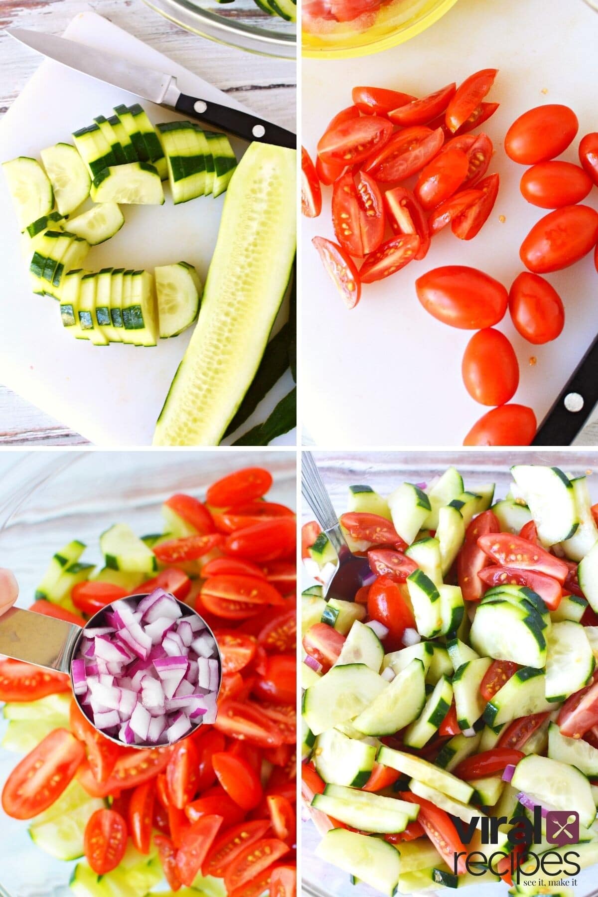 how to prep raw vegetables for salad.
