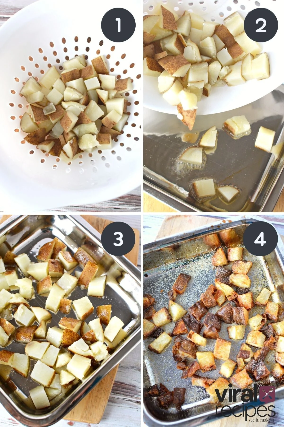 easiest crunchy potatoes in a dish.