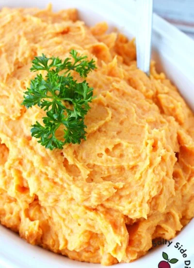 savory mashed sweet potatoes.