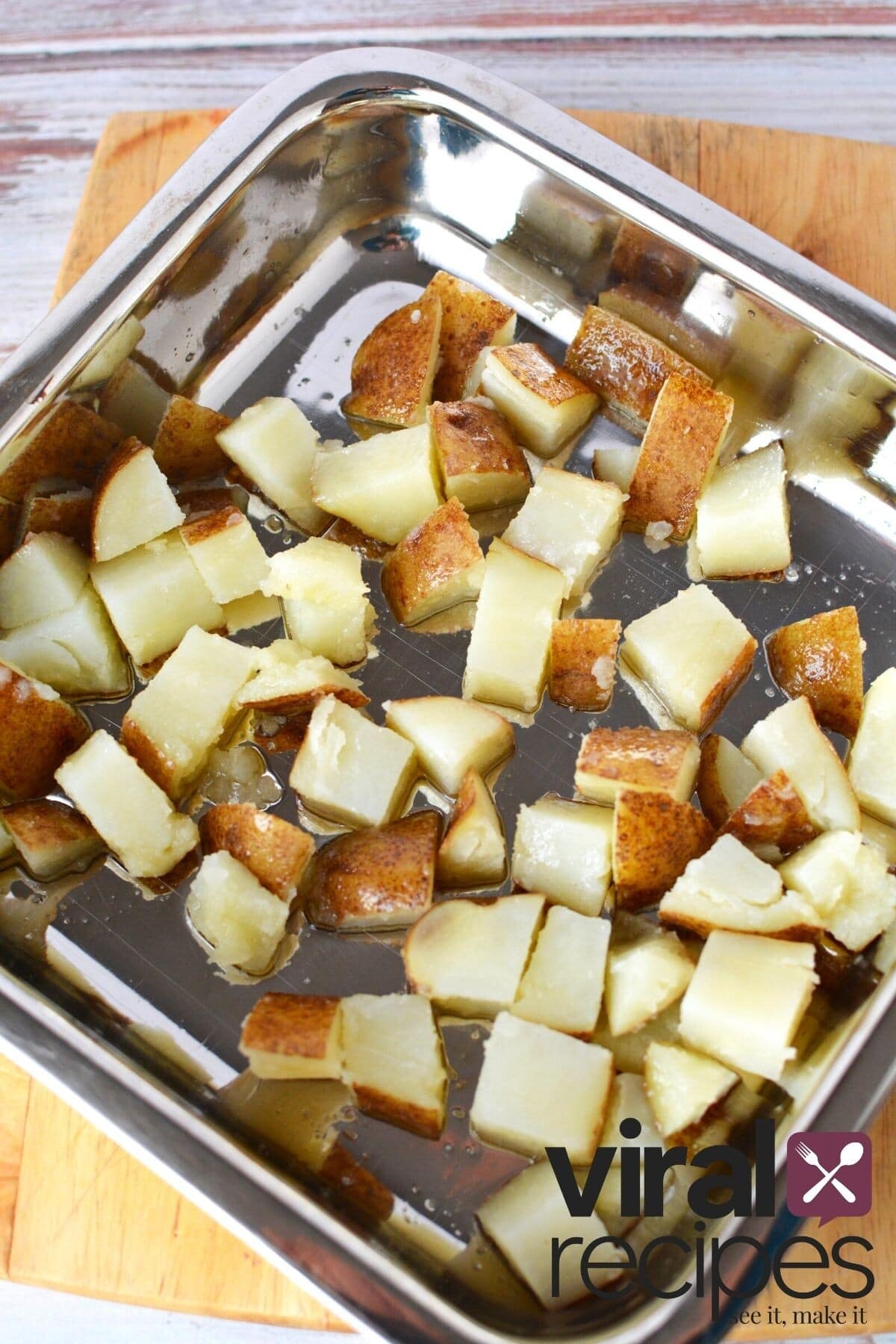 small bite sized parmesan potatoes.