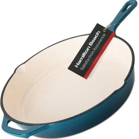 enameled cast iron pan.