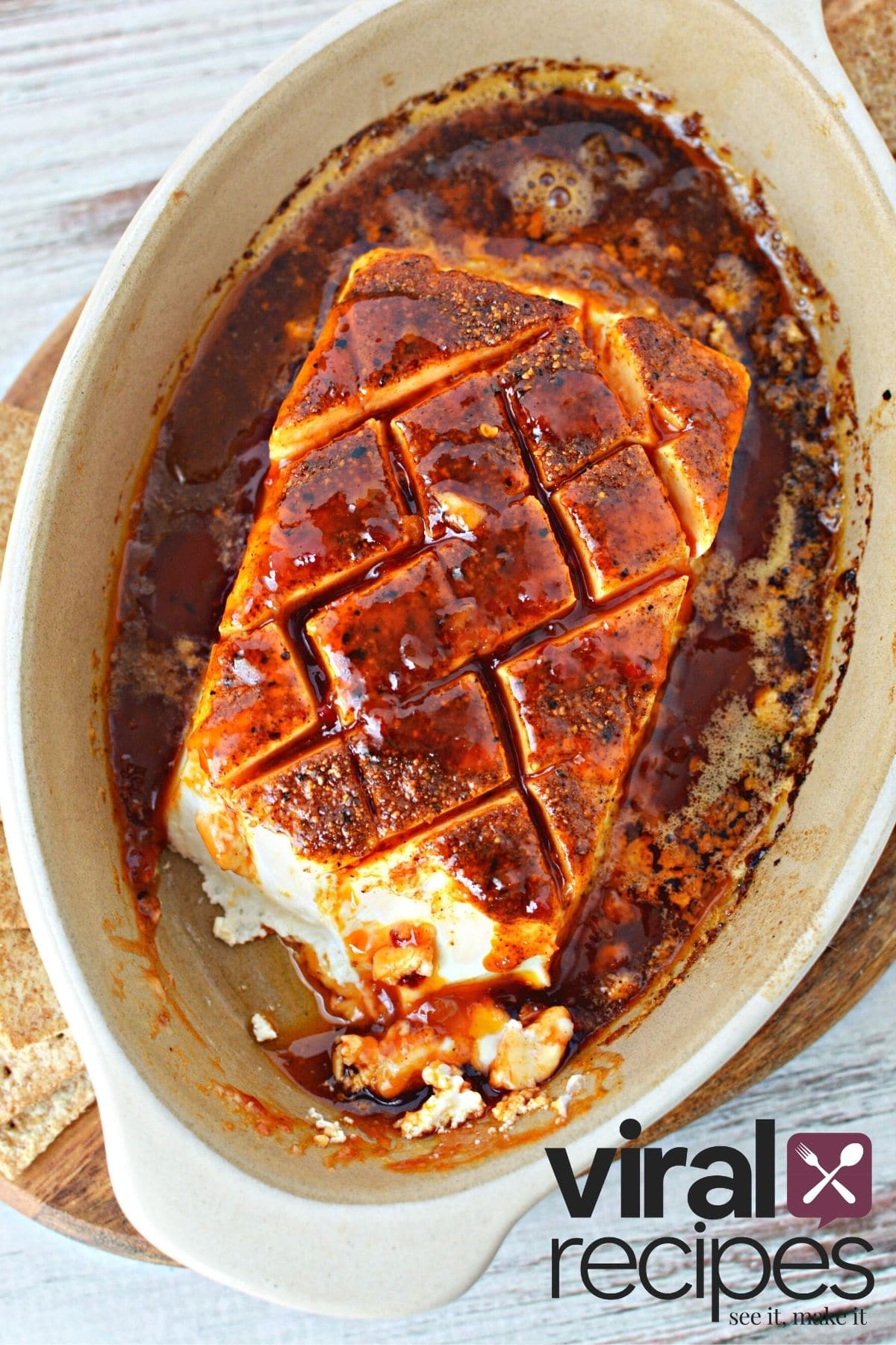 smoked cream cheese in a dish.