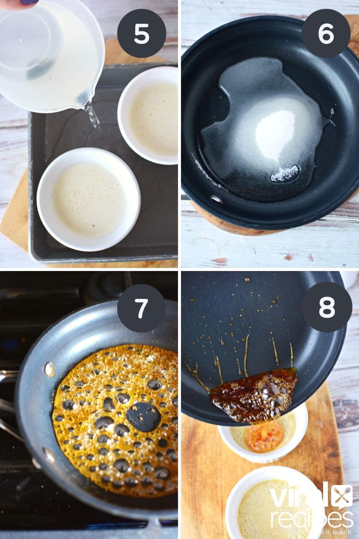 baking caramelized sugar topping.