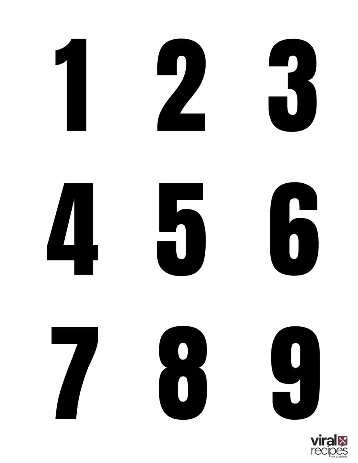 number files.