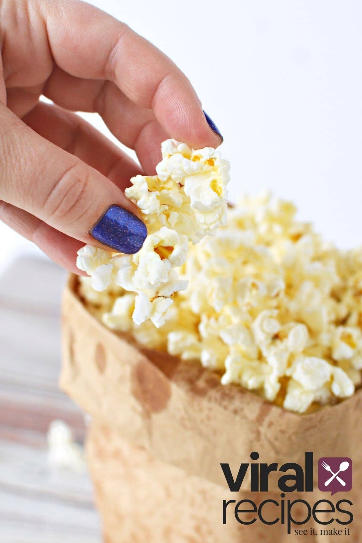 eating popcorn.
