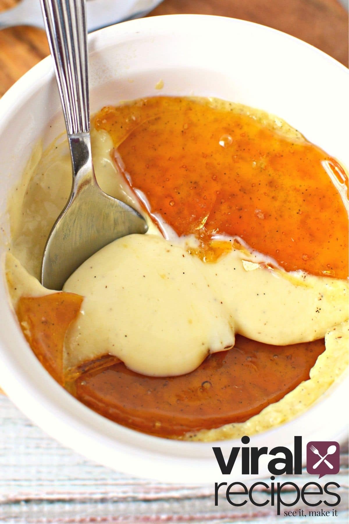 crème brulee made with ice cream.