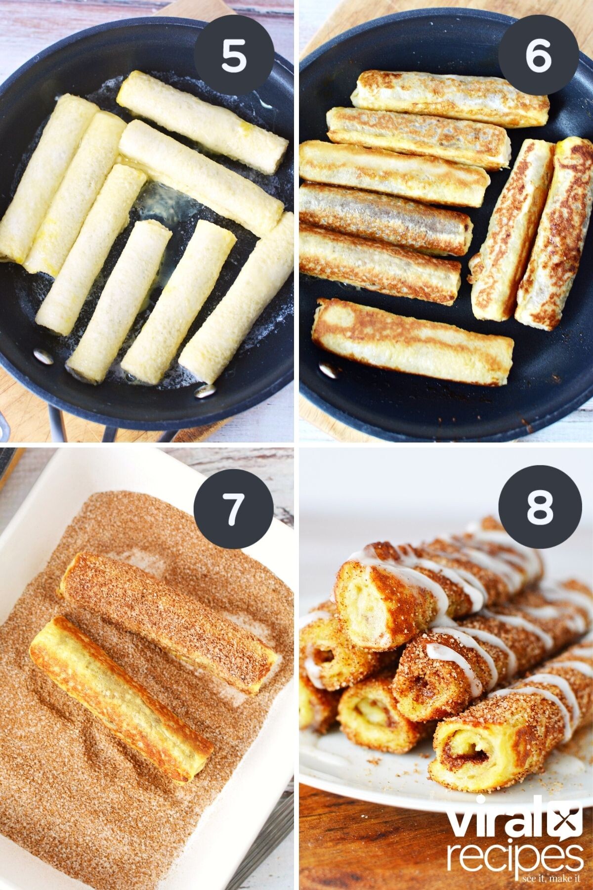 french toast roll ups from tiktok recipe.