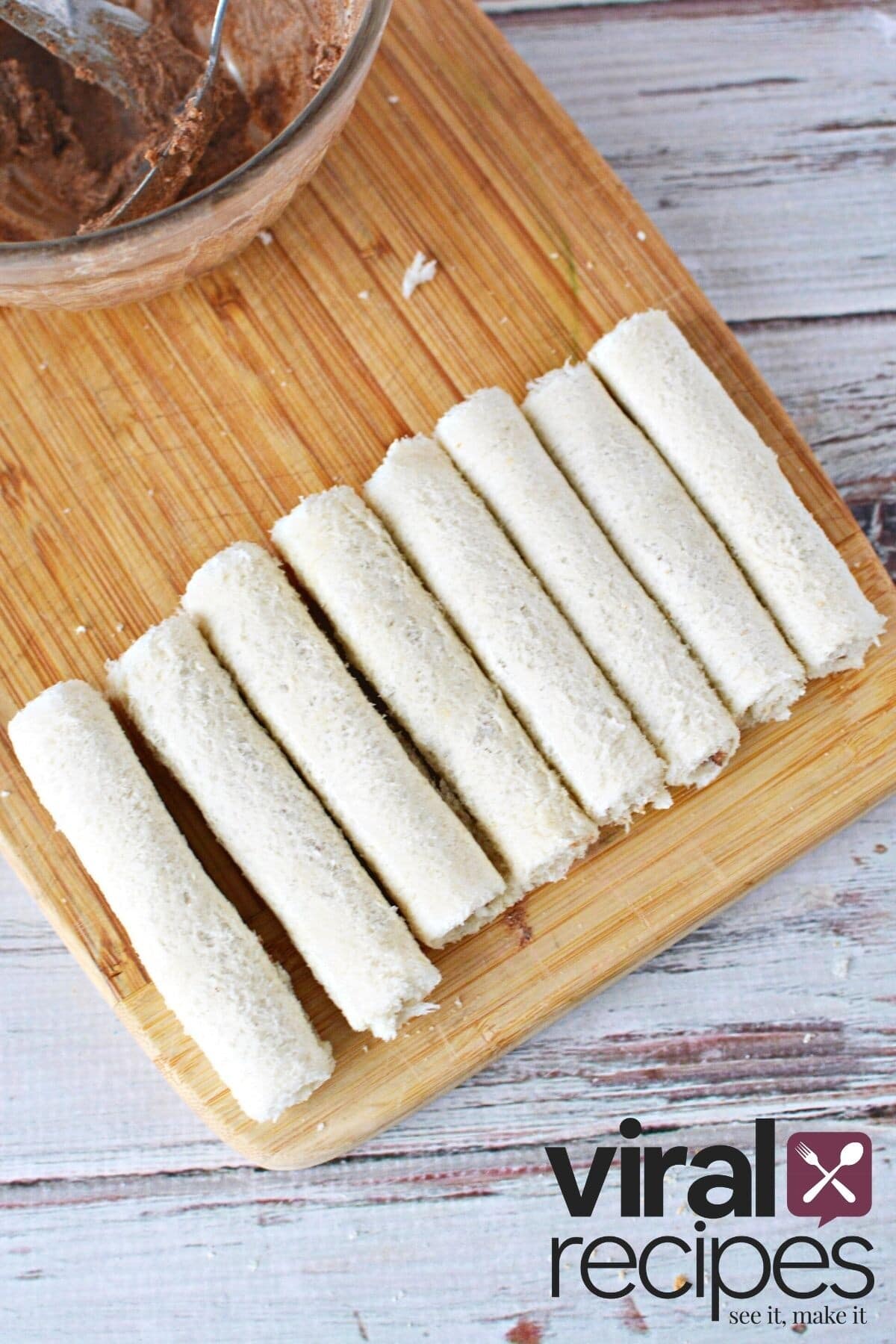 roll-ups in a line.